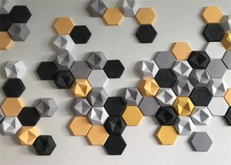 Dekorative Schalldämpfung Hexagonale Akustik-Panels 3d Musik-Studio 600mm * 600mm