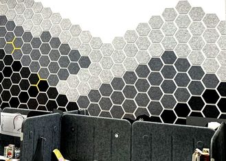 9mm Feuer-bewertetes Polyester-akustische Platten-Hexagon mit hoher Dichte