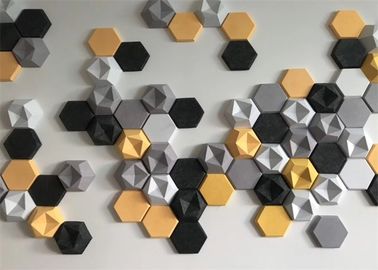 Dekorative Schalldämpfung Hexagonale Akustik-Panels 3d Musik-Studio 600mm * 600mm