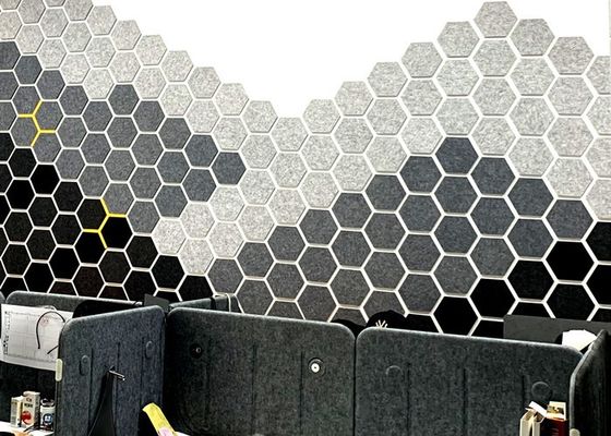 9mm Feuer-bewertetes Polyester-akustische Platten-Hexagon mit hoher Dichte
